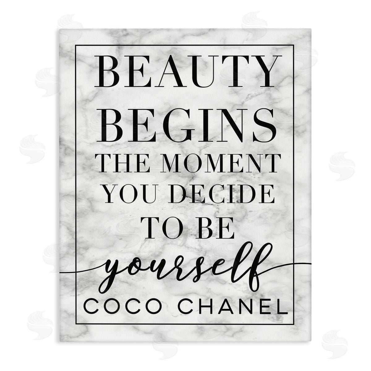 Beauty Begins Inspiring Quote Canvas Wall Art, Home Decor by Stupell Studio