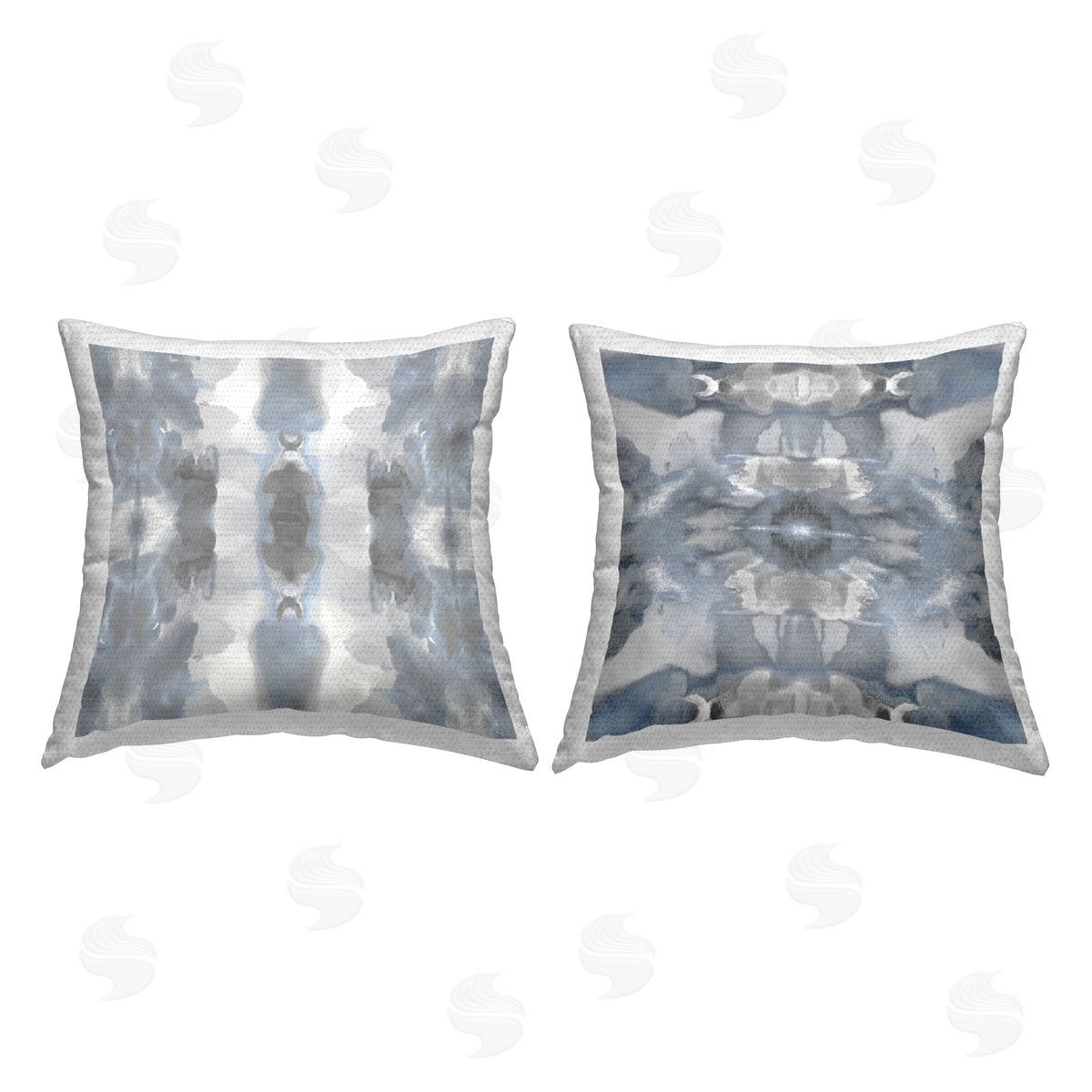 Grey Boho Abstract Pattern Outdoor Printed Pillow, Home Decor by Ellie Roberts