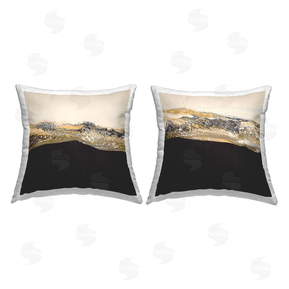 Abstract Modern Glam Splash Decorative Printed Pillow, Home Decor by Ruth Fromstein