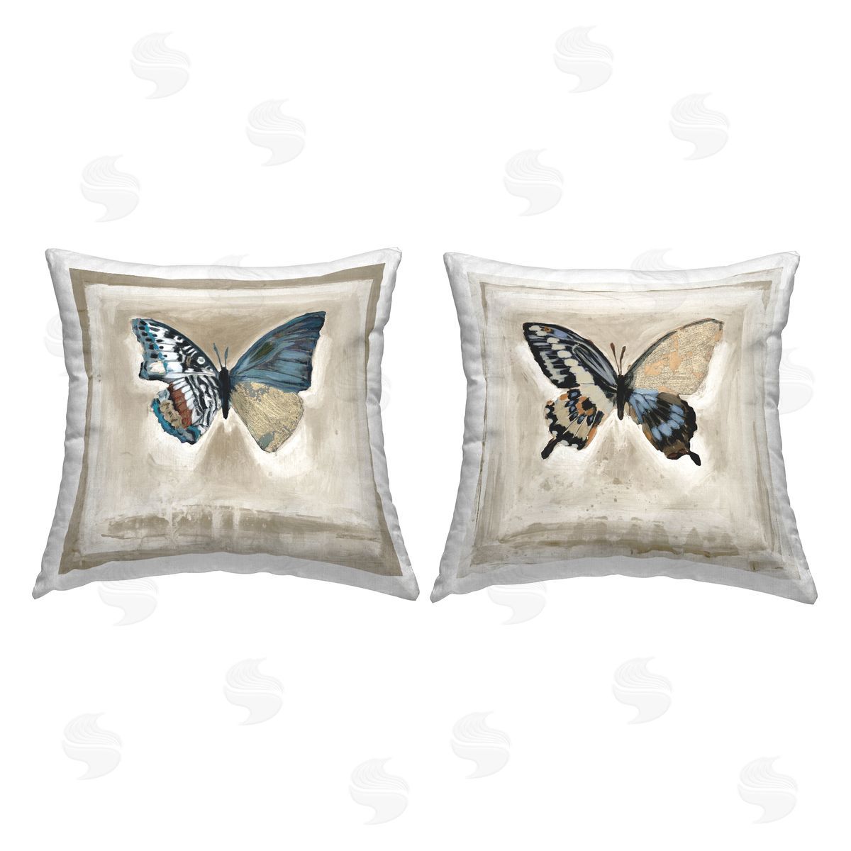 Vintage Butterfly Specimens Decorative Printed Pillow, Home Decor by Stacy Daguiar