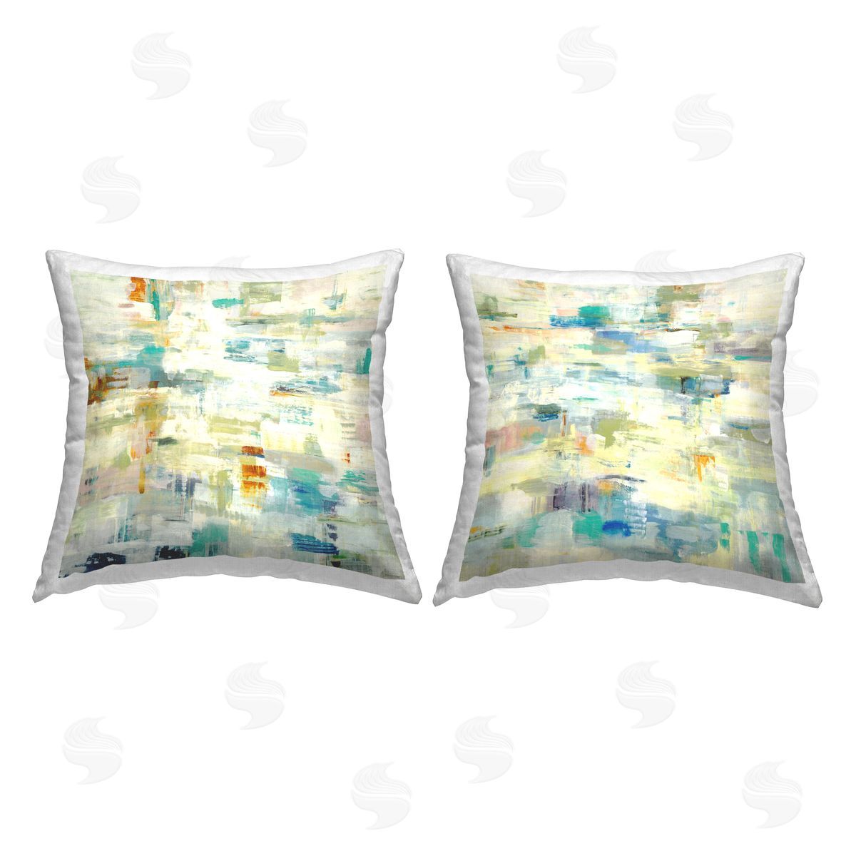 Modern Hatched Abstraction Decorative Printed Pillow, Home Decor by Lisa Ridgers