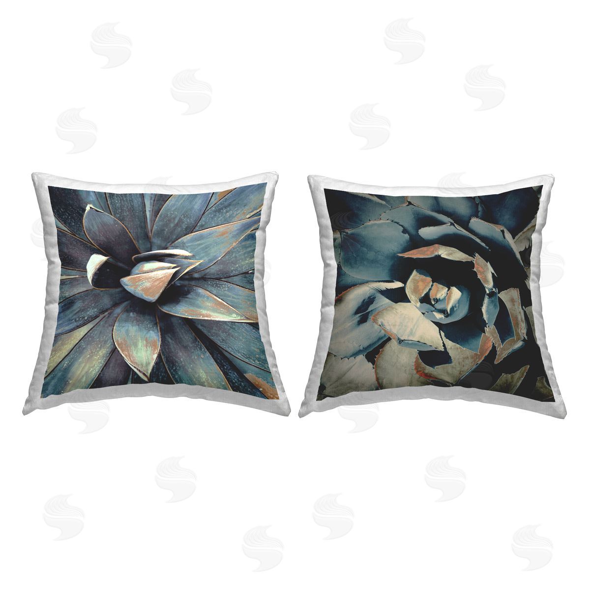 Abstract Plant Leaves Decorative Printed Pillow, Home Decor by Irena Orlov