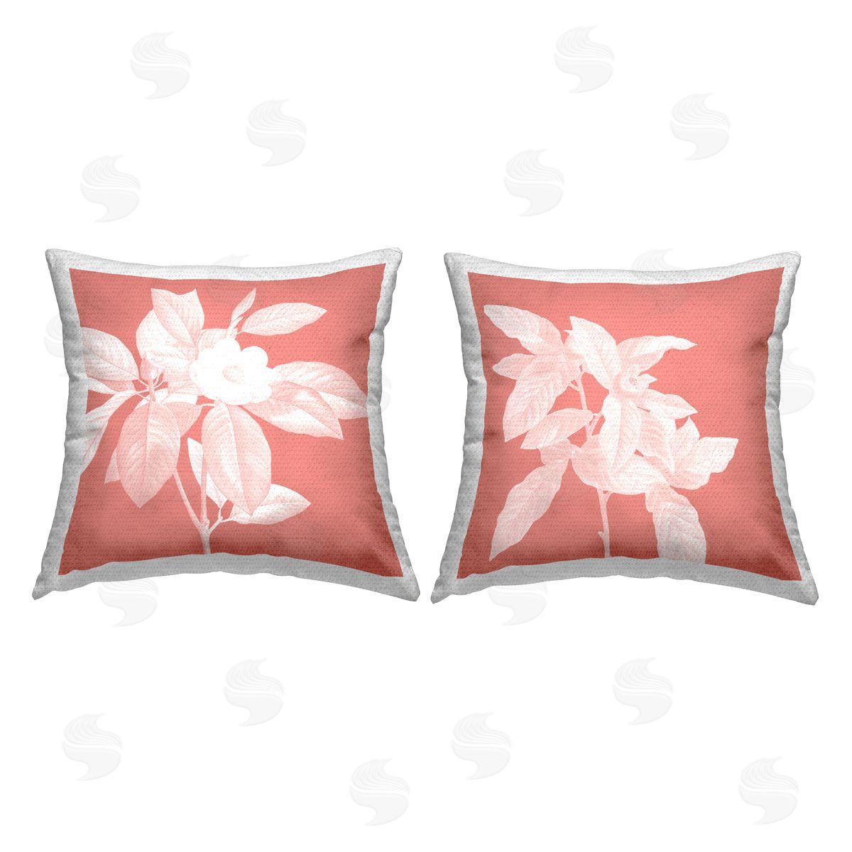 Pink Contemporary Blooms Outdoor Printed Pillow, Home Decor by Andrea Haase