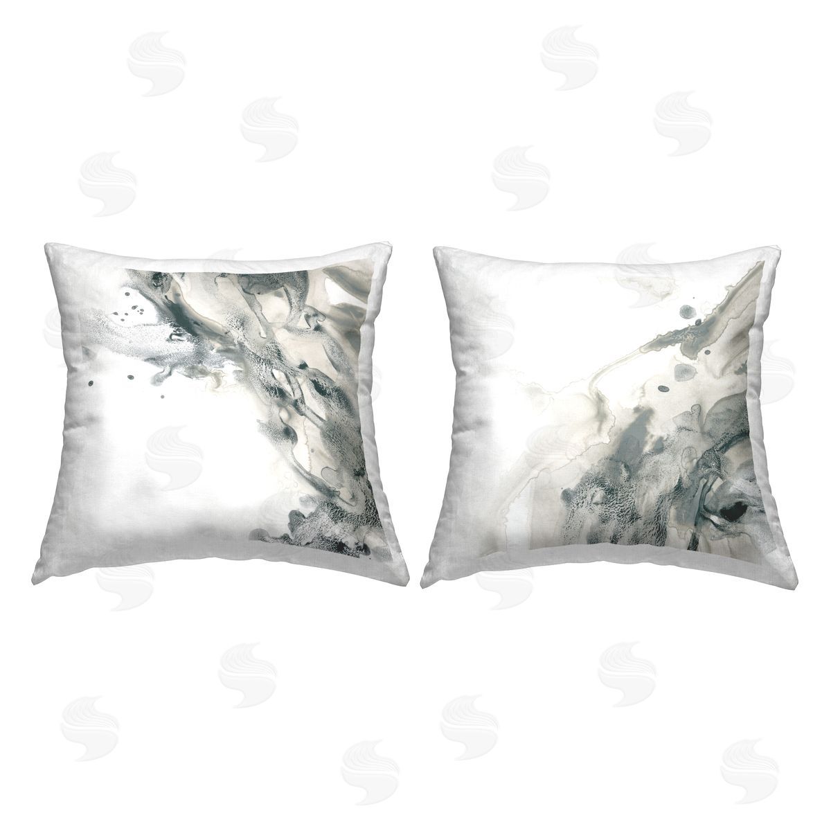Fluid Minimal Abstraction Decorative Printed Pillow, Home Decor by Jennifer Brinley