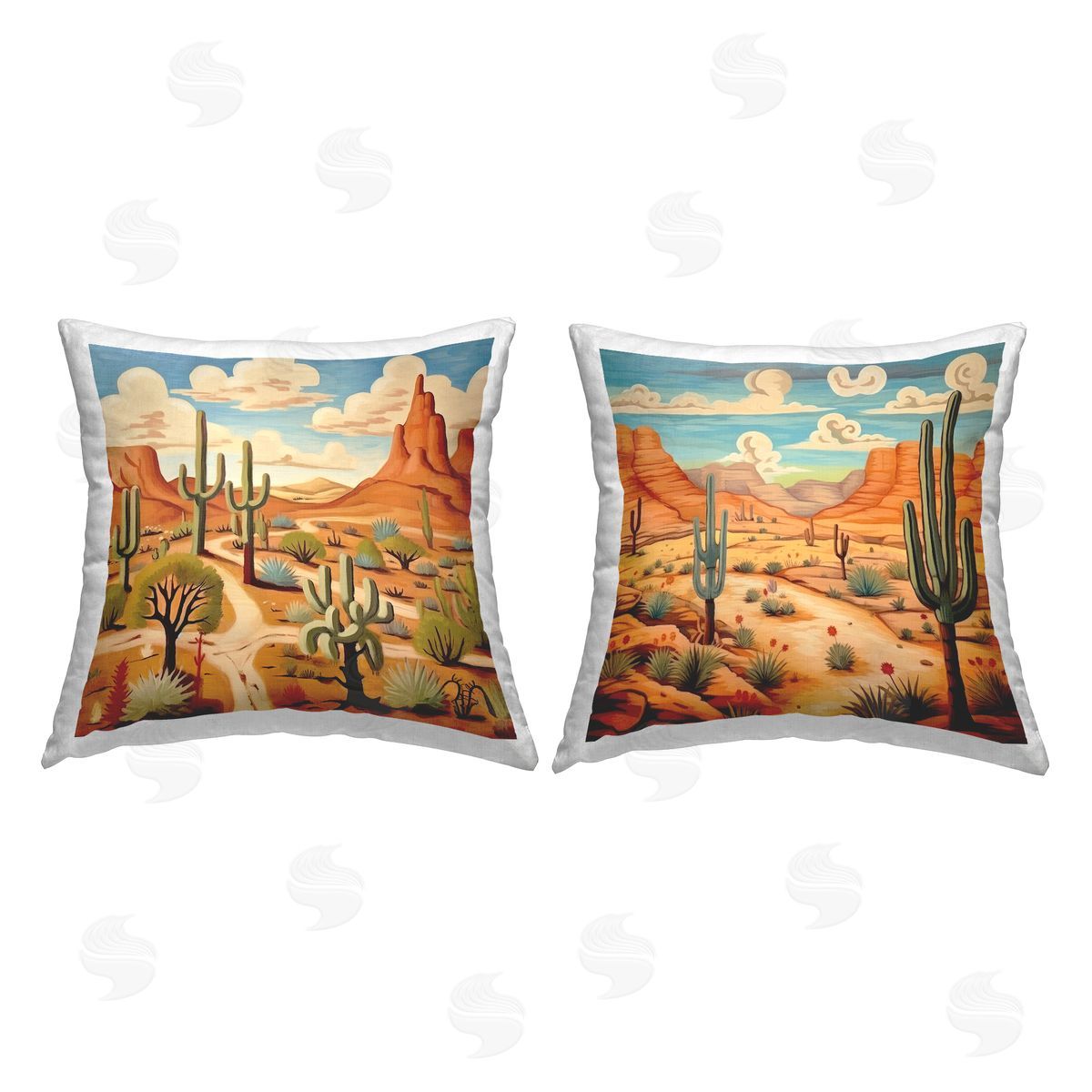 Desert Canyon Mesa Landscape Decorative Printed Pillow, Home Decor by Jennifer Brinley