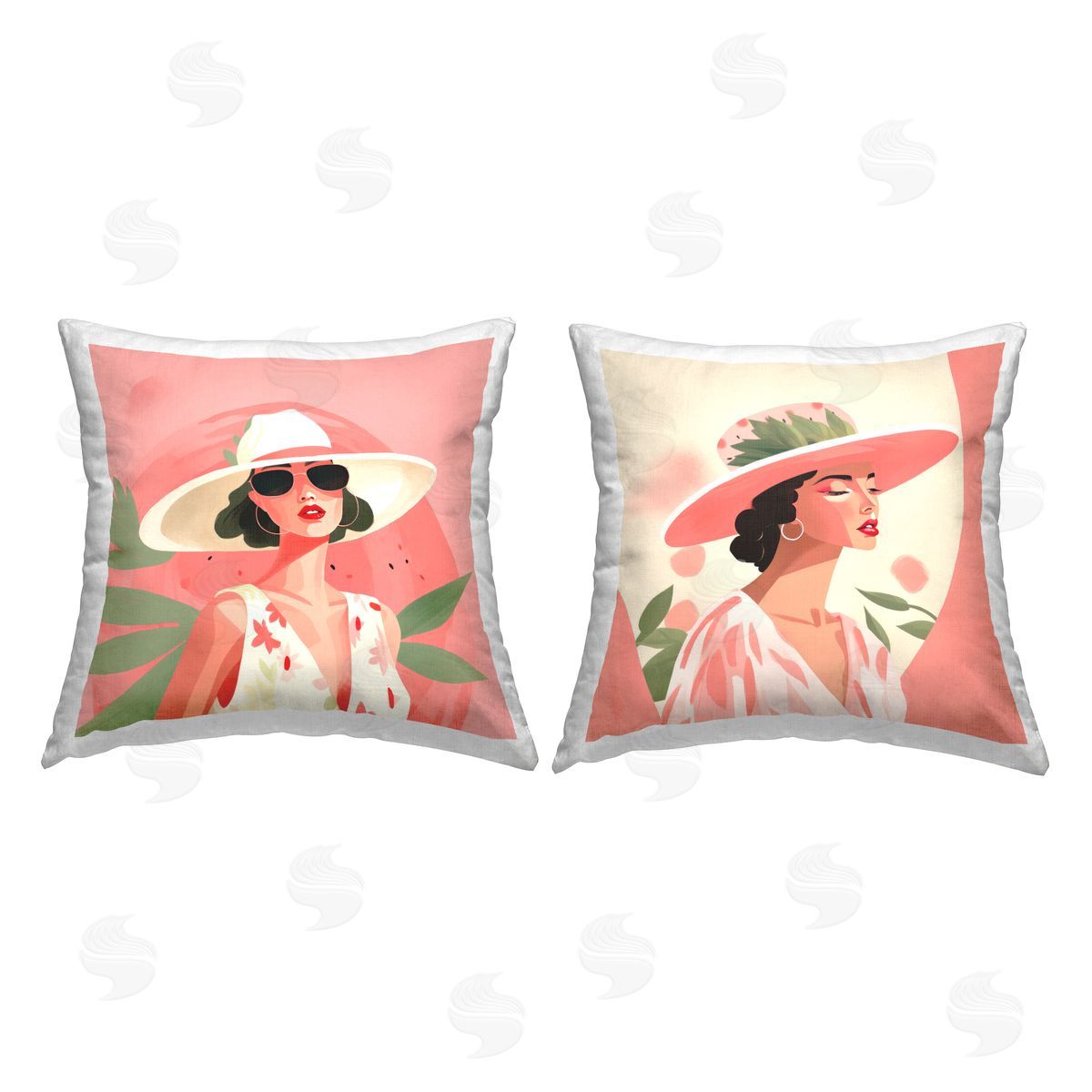 Chic Fashion Women Decorative Printed Pillow, Home Decor by Jennifer Brinley