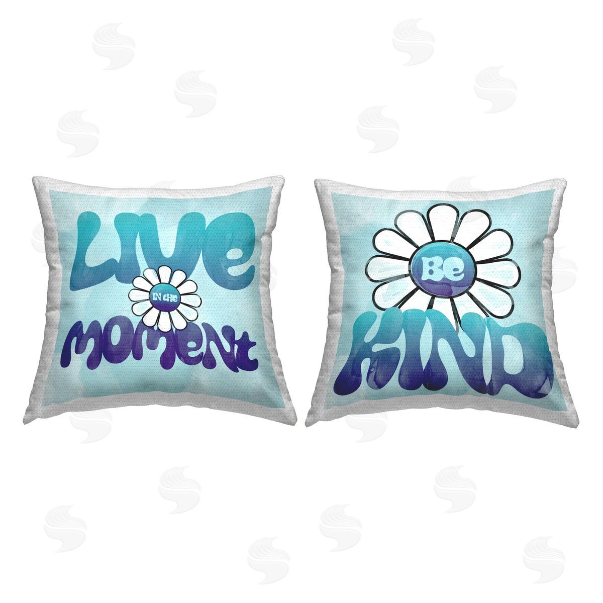 Katrina Craven Groovy Daisy Statements Outdoor Quick-Dry Polyester Printed Throw Pillow