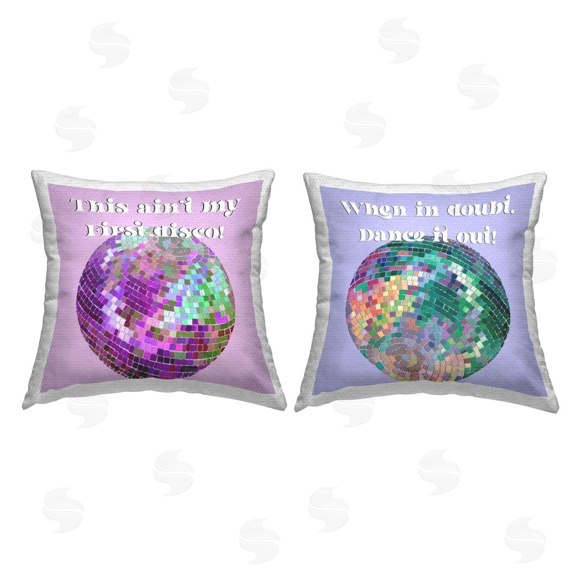 Regina Moore Fun Disco Phrases Outdoor Quick-Dry Polyester Printed Throw Pillow