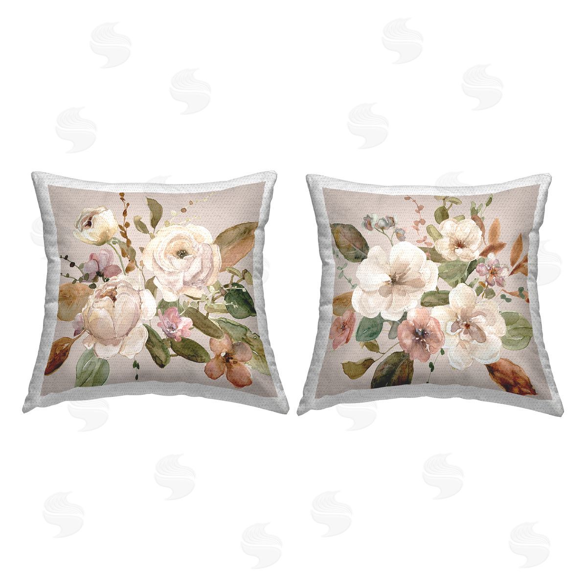 Livi and Finn Belles Fleur Bouquet Outdoor Quick-Dry Polyester Printed Throw Pillow