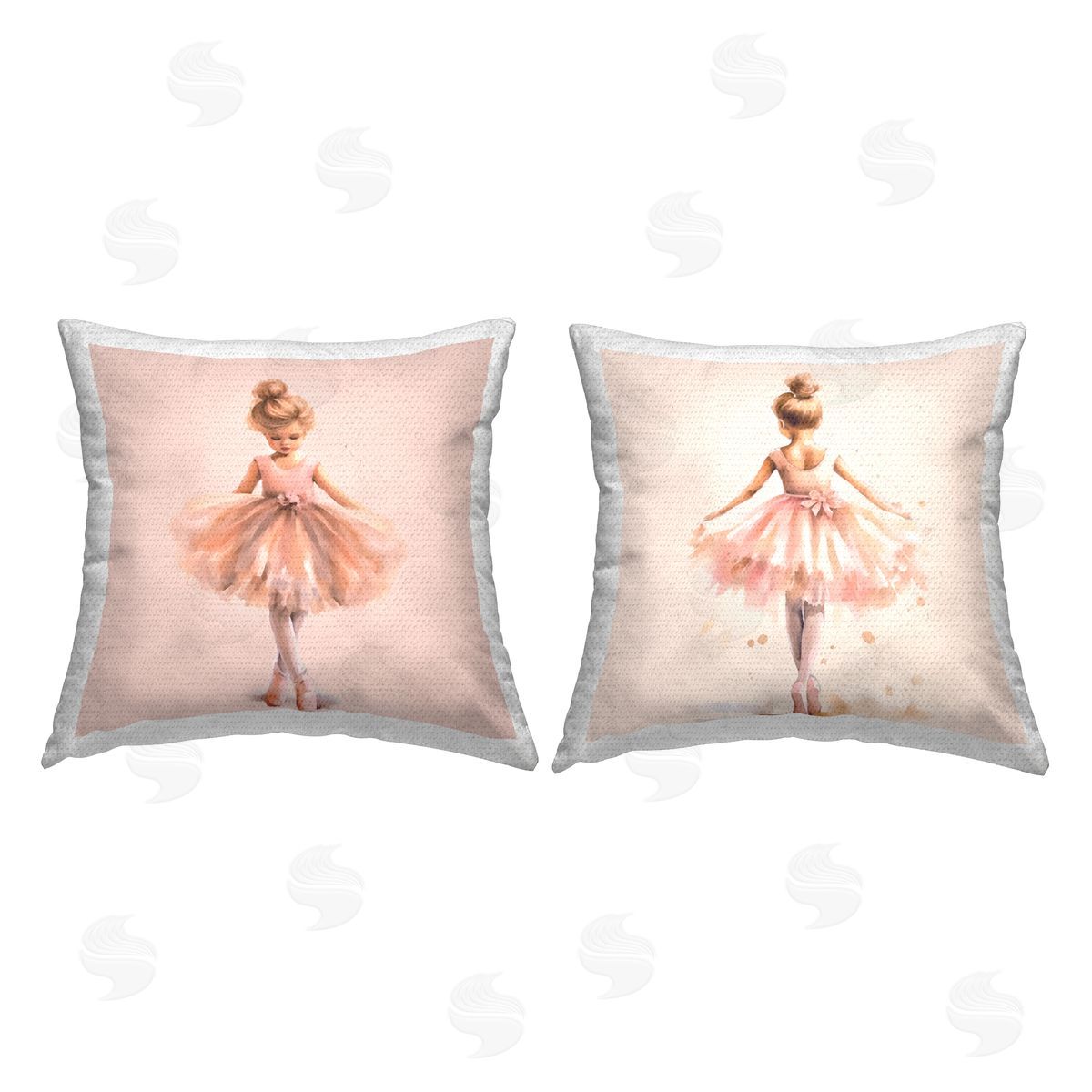 Andrea Haase Dancing Star Ballerinas Outdoor Quick-Dry Polyester Printed Throw Pillow