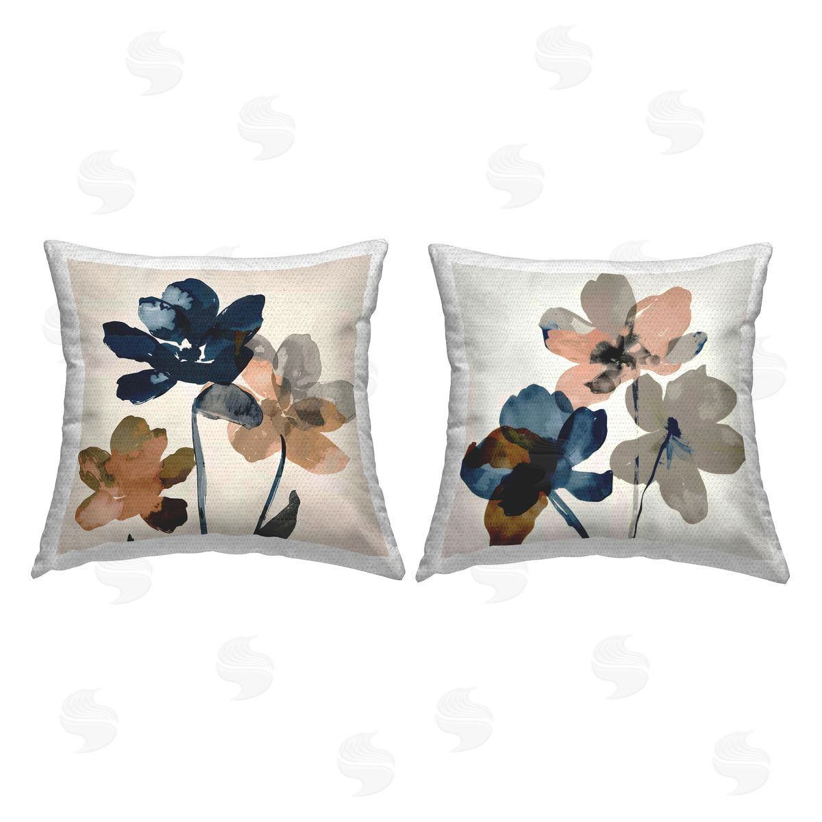 Irena Orlov Earthen Flower Petals Outdoor Quick-Dry Polyester Printed Throw Pillow