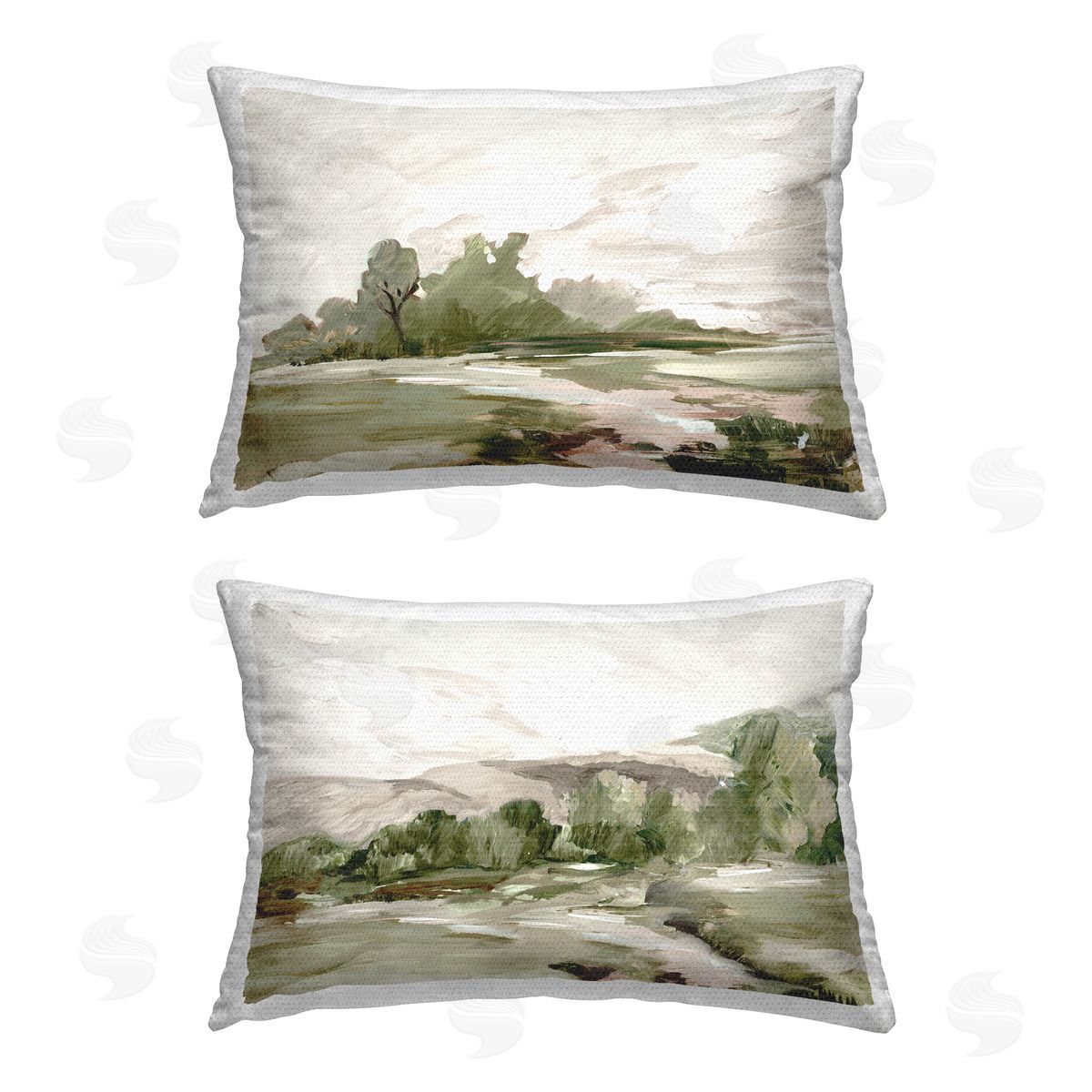 Lera Organic Landscape Impressions Outdoor Quick-Dry Polyester Printed Throw Pillow