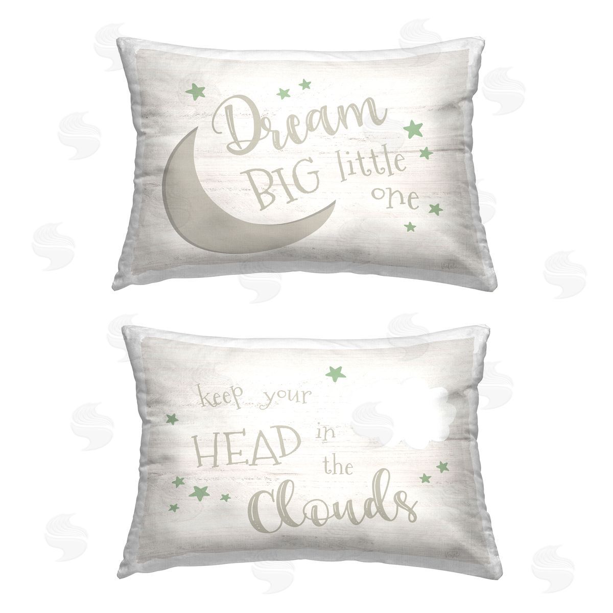 Natalie Carpentieri Dream Big In The Clouds Printed Plush Polyester Throw Pillow