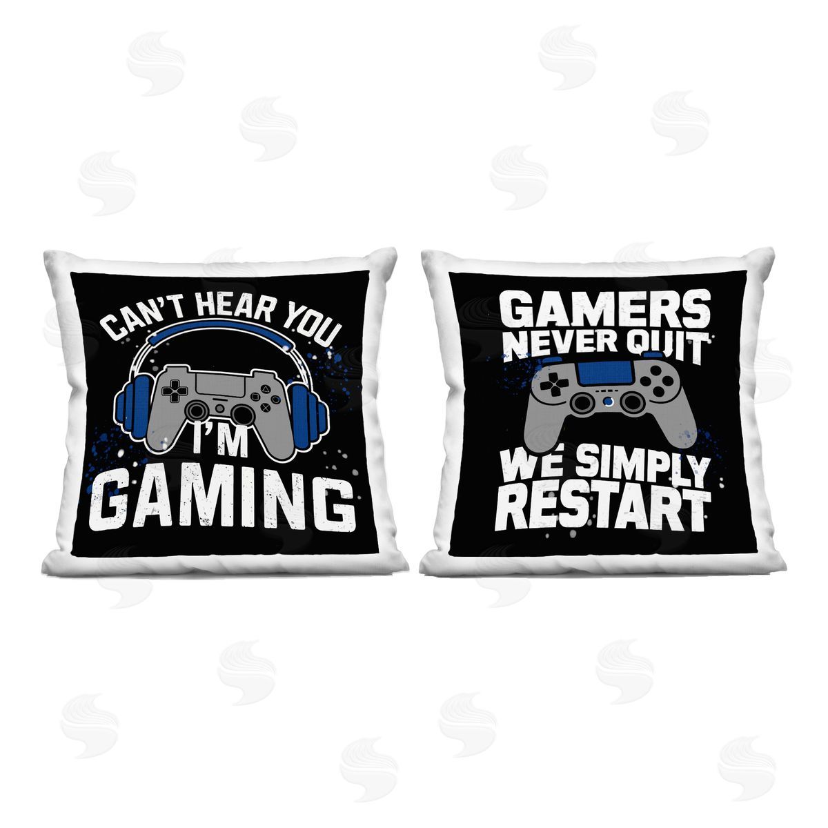 Kim Allen Fun Gamer Quotes Printed Plush Polyester Throw Pillow