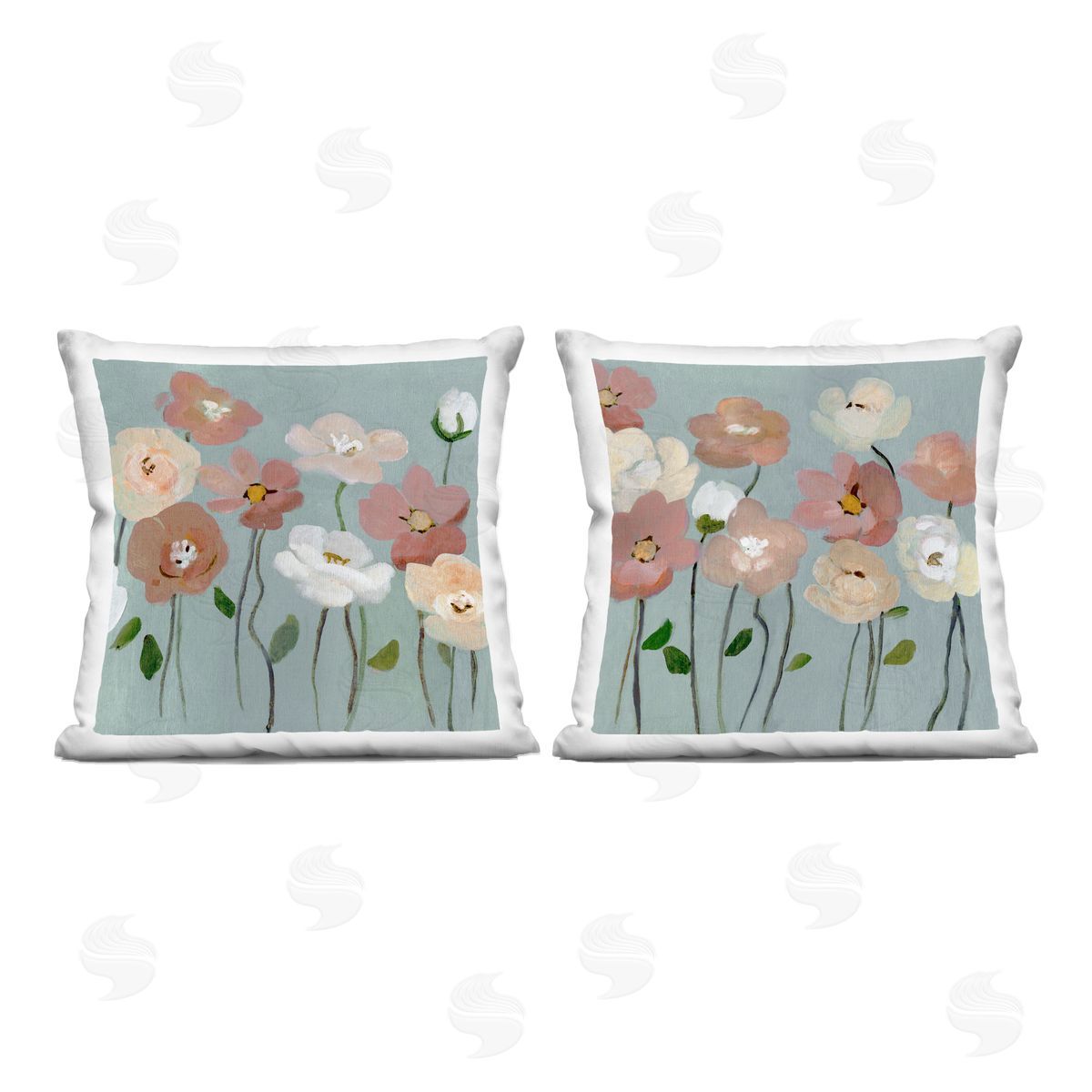 Charity Henderson Budding Boho Blooms Printed Plush Polyester Throw Pillow