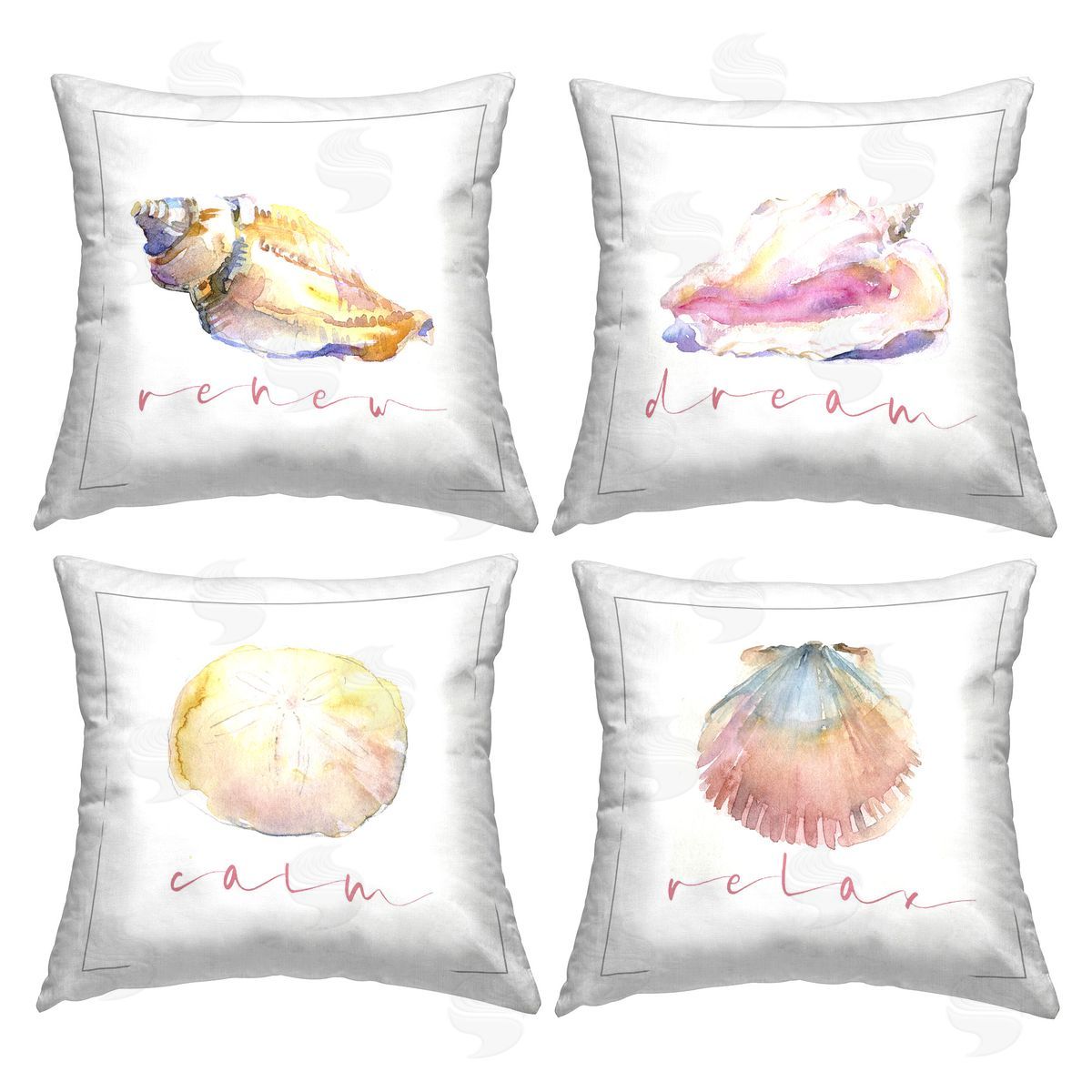 John Keeling Relaxing Beach Phrases Printed Plush Polyester Throw Pillow