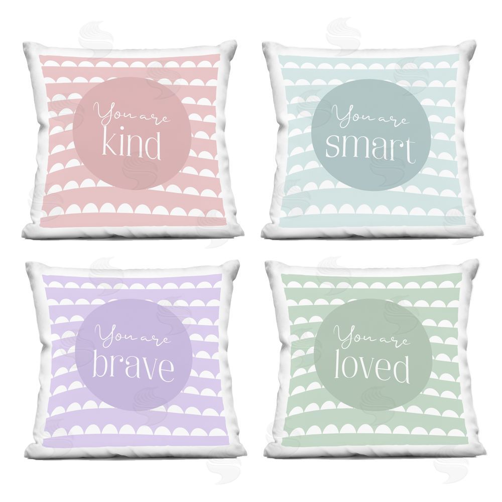 Christine Simpson Art Personal Affirmations Inspirational Indoor Printed Throw Pillow