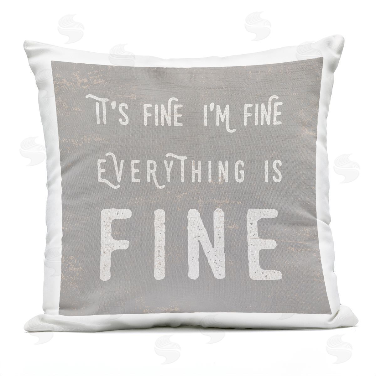 It's Fine Everything's Fine Sassy Sarcastic Phrase Printed Pillow Outdoor Printed Pillow, Home Decor by Stupell Studio