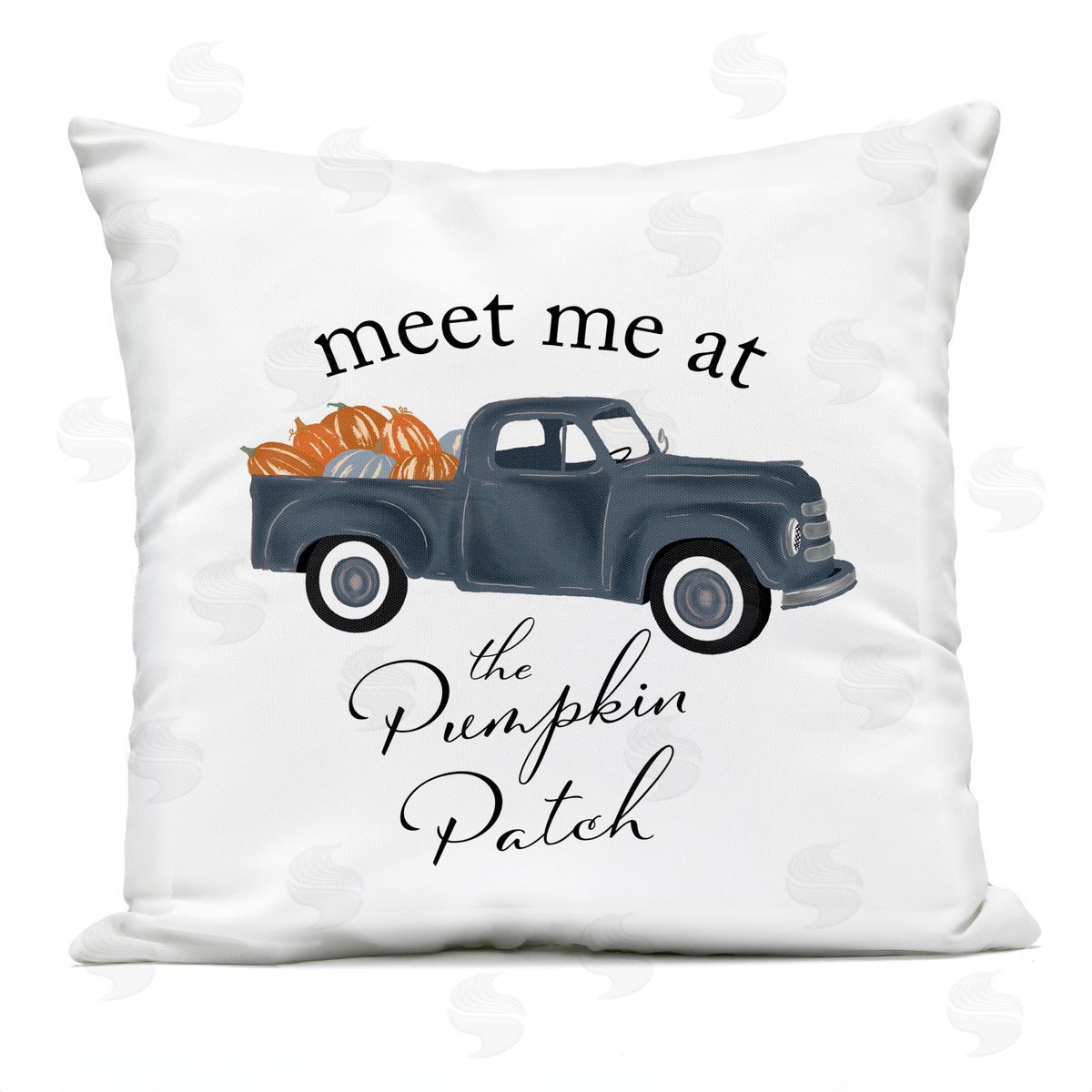 Pumpkin Patch Seasonal Farmhouse Truck Outdoor Printed Pillow, Home Decor by The Saturday Evening Post