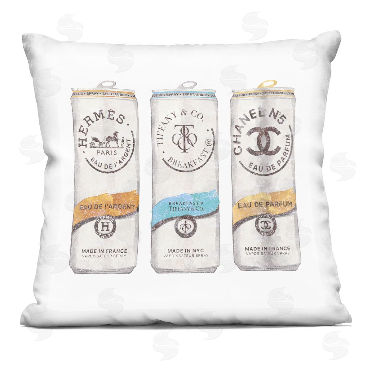 Various Trendy Fashion Brand Beverage Cans Decorative Printed Pillow, Home Decor by Ziwei Li