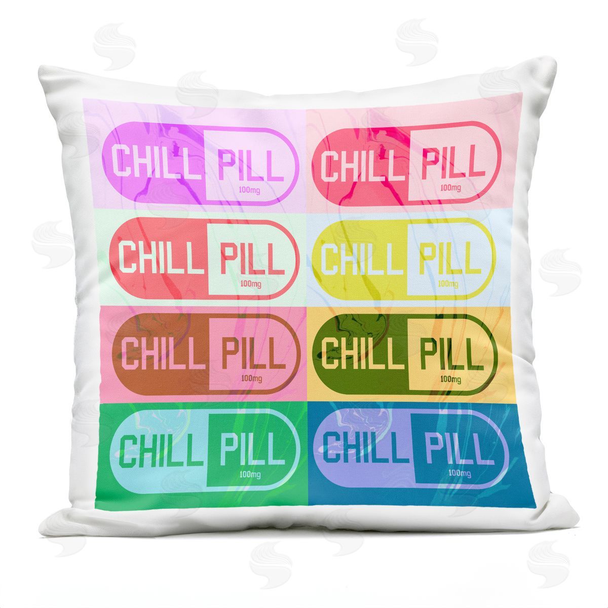 Chill Pill Pop Art Outdoor Printed Pillow, Home Decor by Stupell Studio