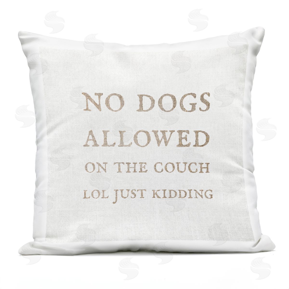 Dogs Allowed On Couch Funny Pets Minimal Phrase Outdoor Printed Pillow, Home Decor by Stupell Studio