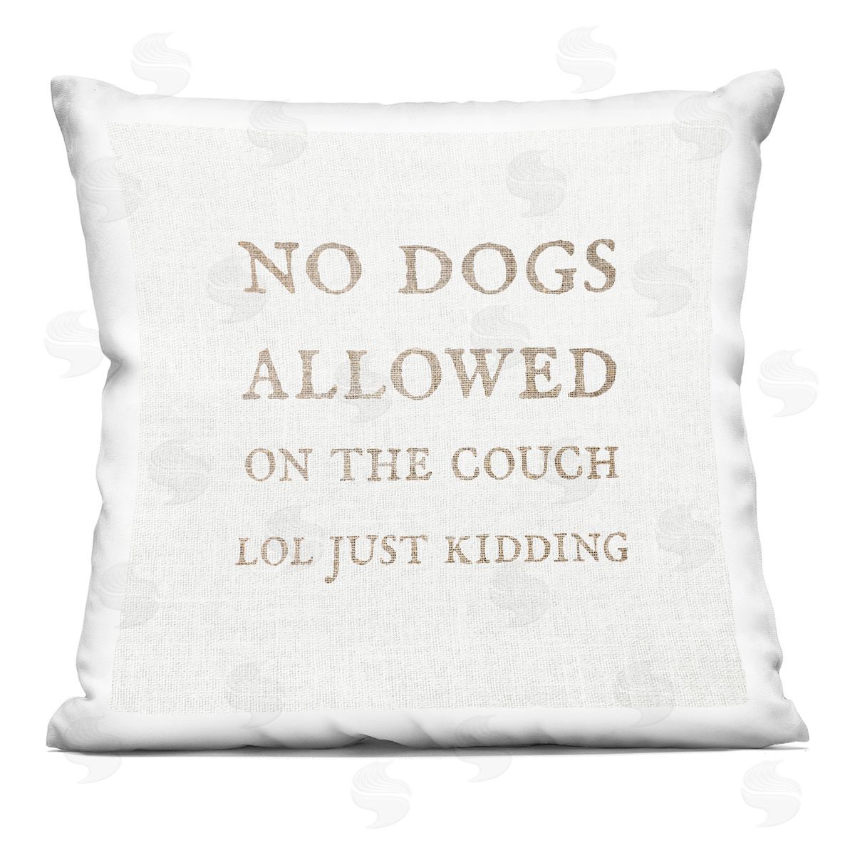 Dogs Allowed On Couch Funny Pets Minimal Phrase Decorative Printed Pillow, Home Decor by Stupell Studio