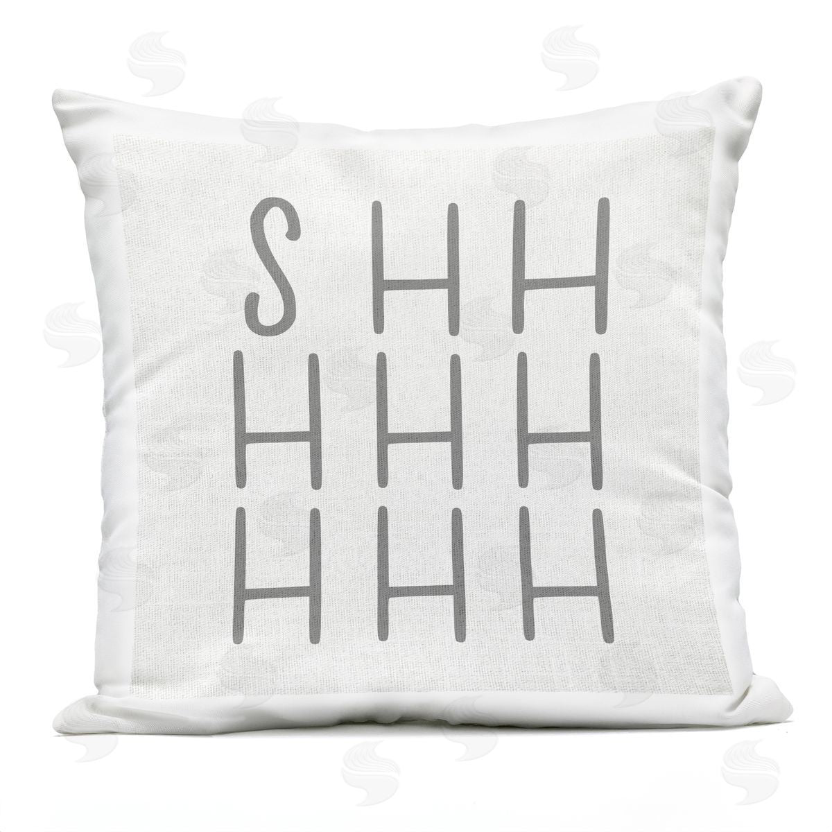 Shhh Simple Quiet Typography Text Word Outdoor Printed Pillow, Home Decor by Stupell Studio