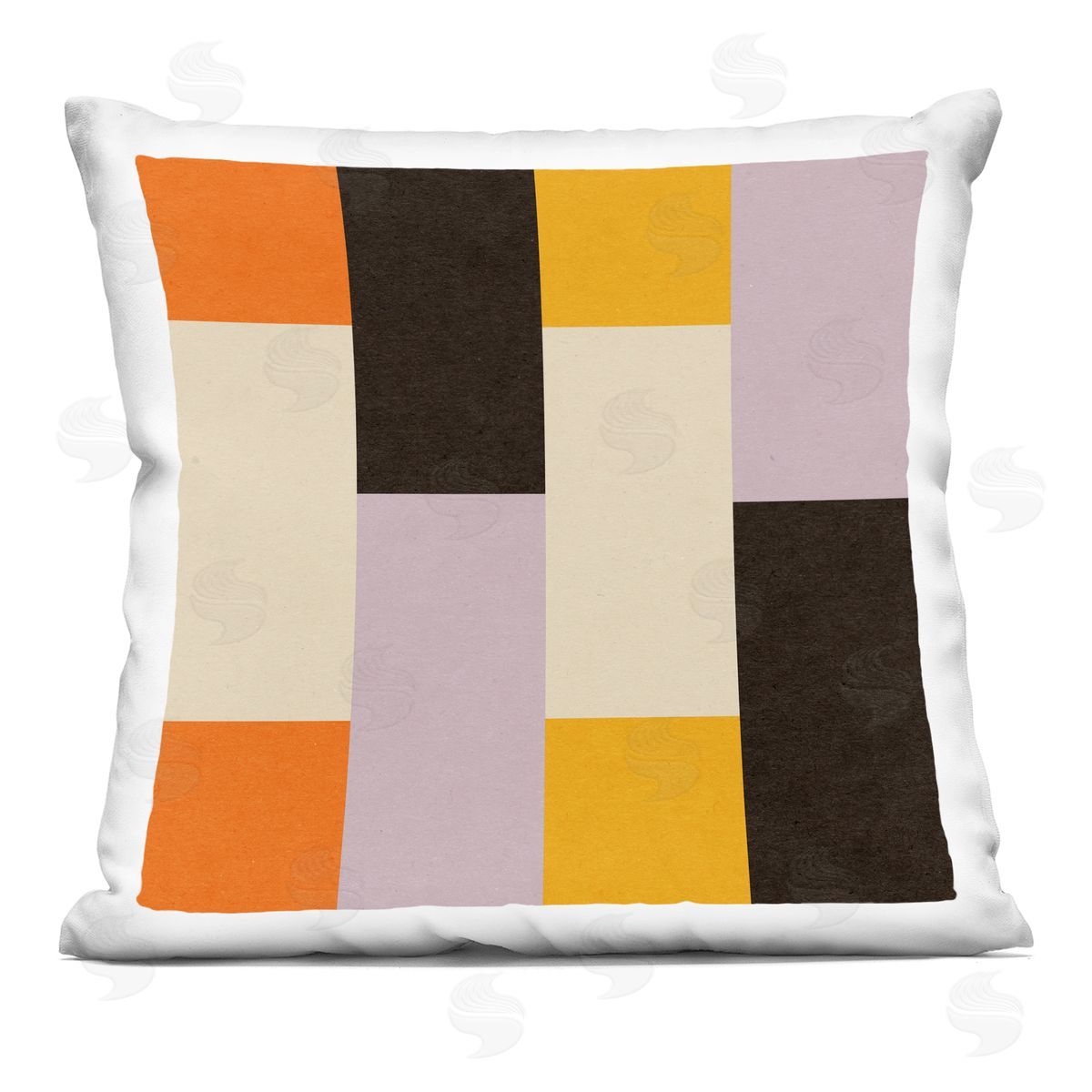 Retro Blocked Mid Century Modern Squares Decorative Printed Pillow, Home Decor by Stupell Studio