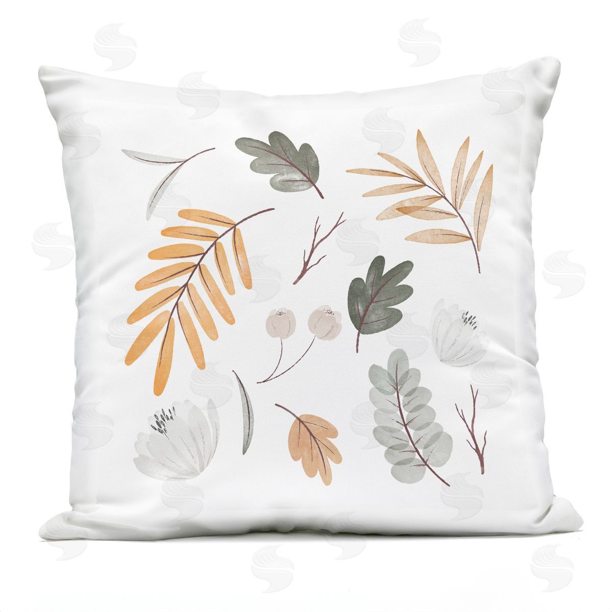 Soft Varied Botanical Plants Minimal Muted Tones Outdoor Printed Pillow, Home Decor by Stupell Studio