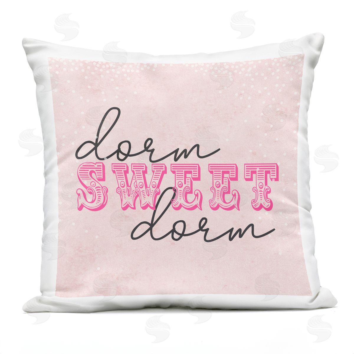 Sweet Dorm Pink College Home Fancy Typography Outdoor Printed Pillow, Home Decor by Sundance Group