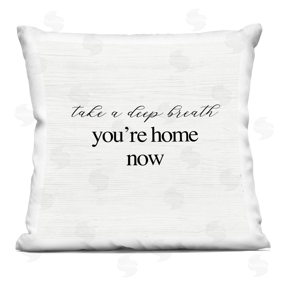 You're Home Now Relaxing Minimal Typography Phrase Decorative Printed Pillow, Home Decor by Stupell Studio