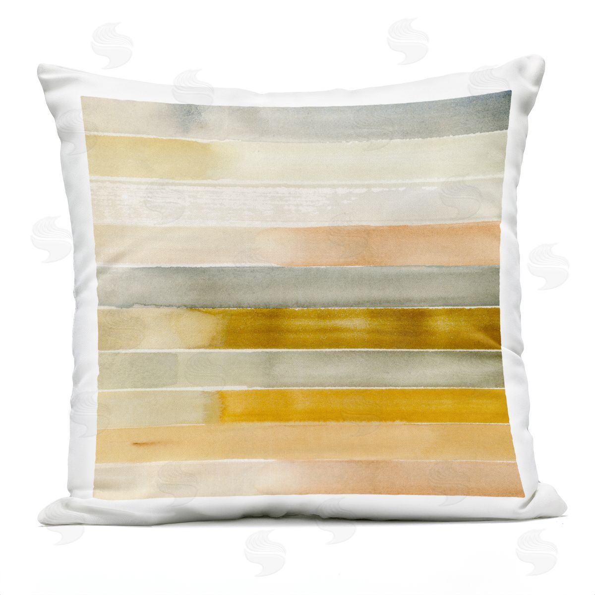 Radiant Ombre Stripes Geometric Abstraction Outdoor Printed Pillow, Home Decor by Annie Warren