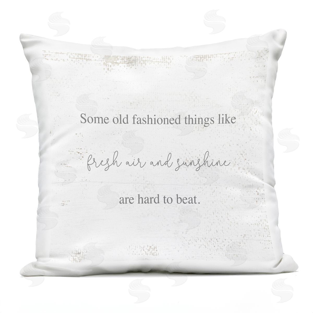 Fresh Air & Sunshine Casual Weathered Phrase Outdoor Printed Pillow, Home Decor by Stupell Studio