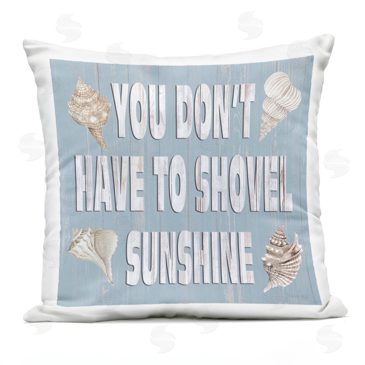 Don't Shovel Sunshine Phrase Outdoor Printed Pillow, Home Decor by Cindy Jacobs