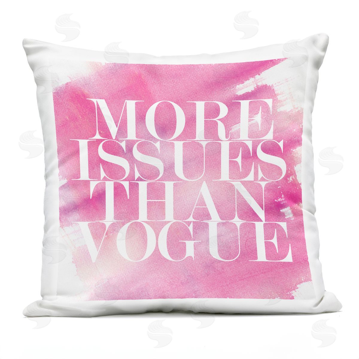 More Issues Than Vogue Phrase Outdoor Printed Pillow, Home Decor by lulusimonSTUDIO