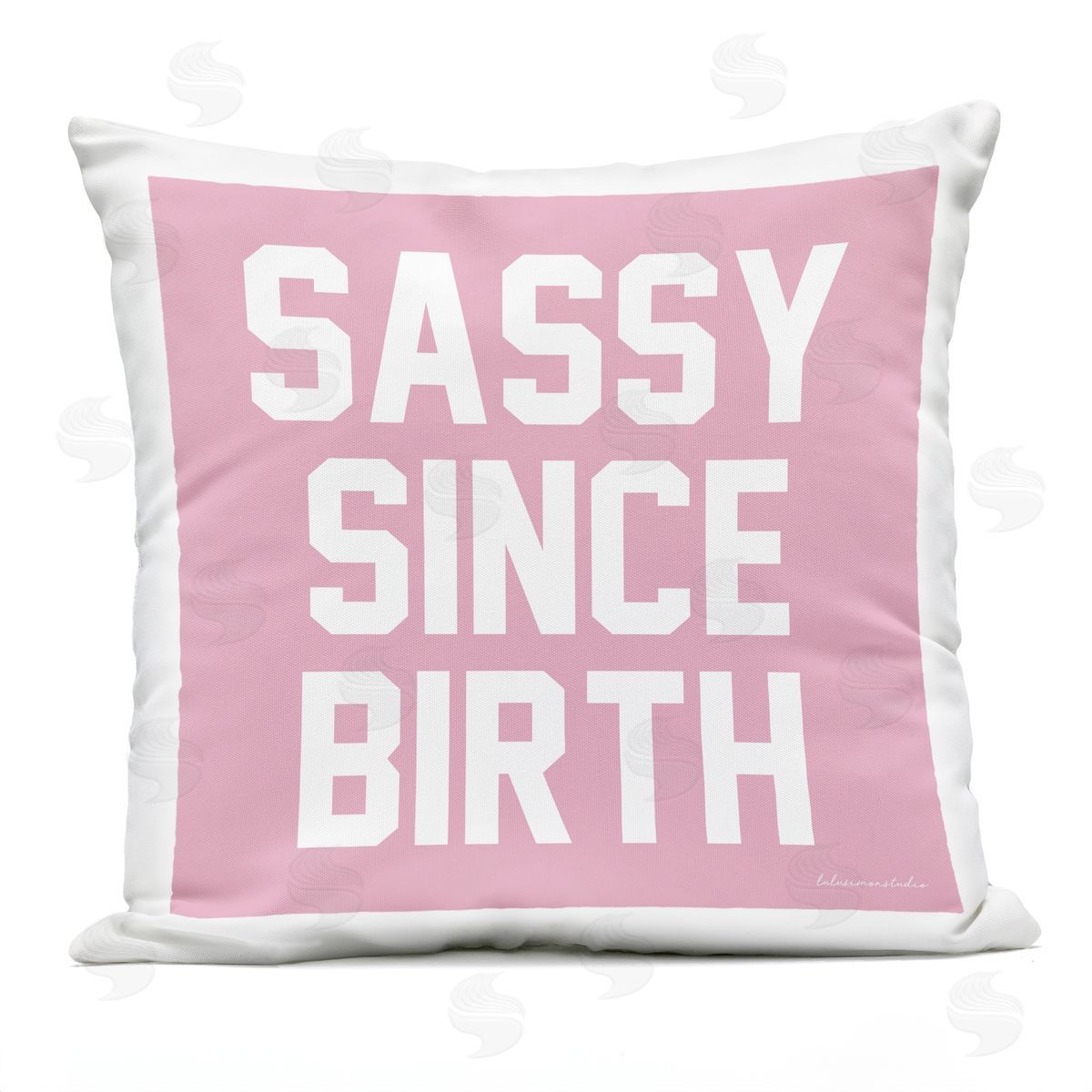 Sassy Since Birth Outdoor Printed Pillow, Home Decor by House of Lulu