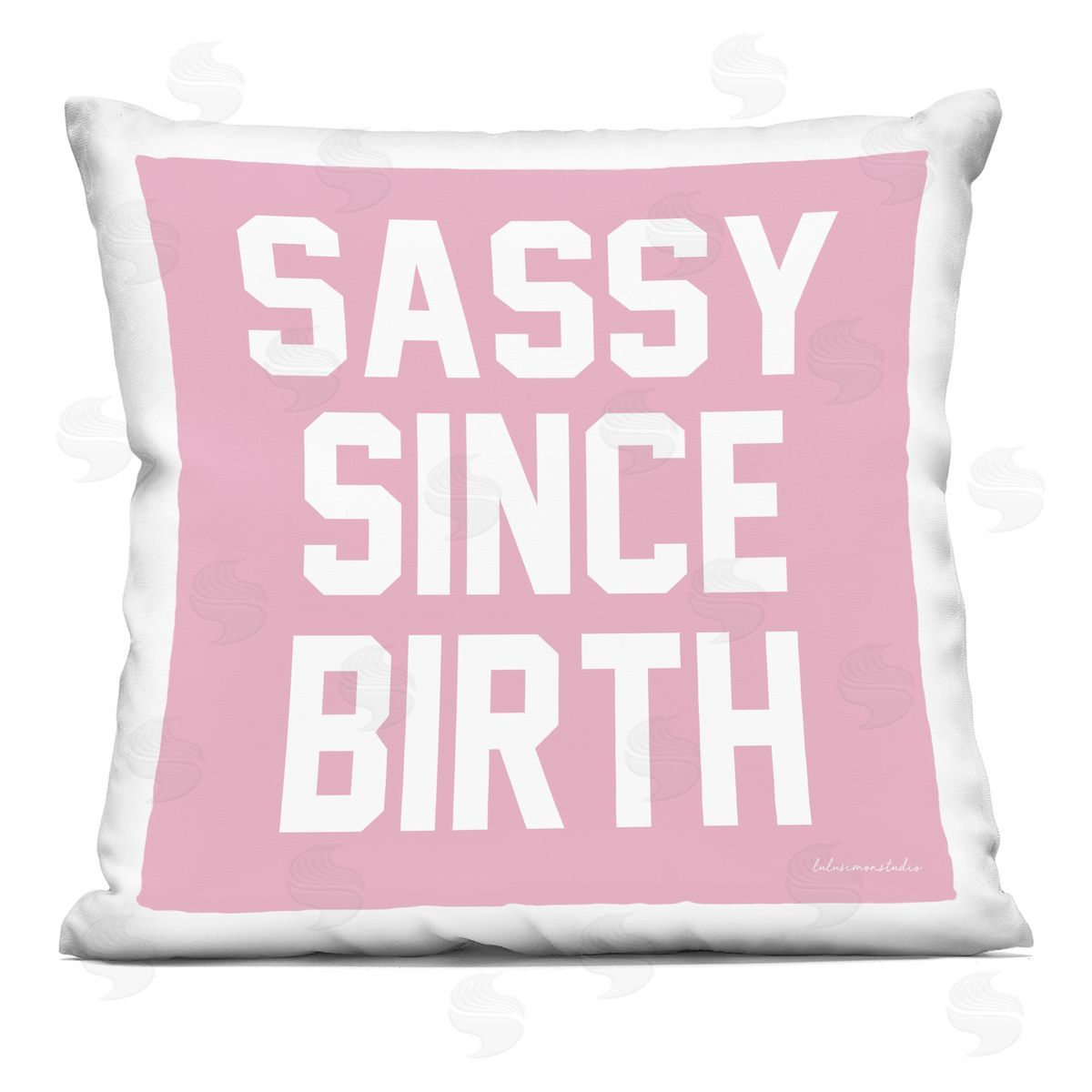 Sassy Since Birth Decorative Printed Pillow, Home Decor by House of Lulu