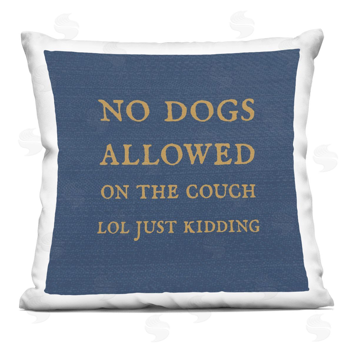 No Dogs Allowed Funny Pet Phrase Decorative Printed Pillow, Home Decor by Stupell Studio