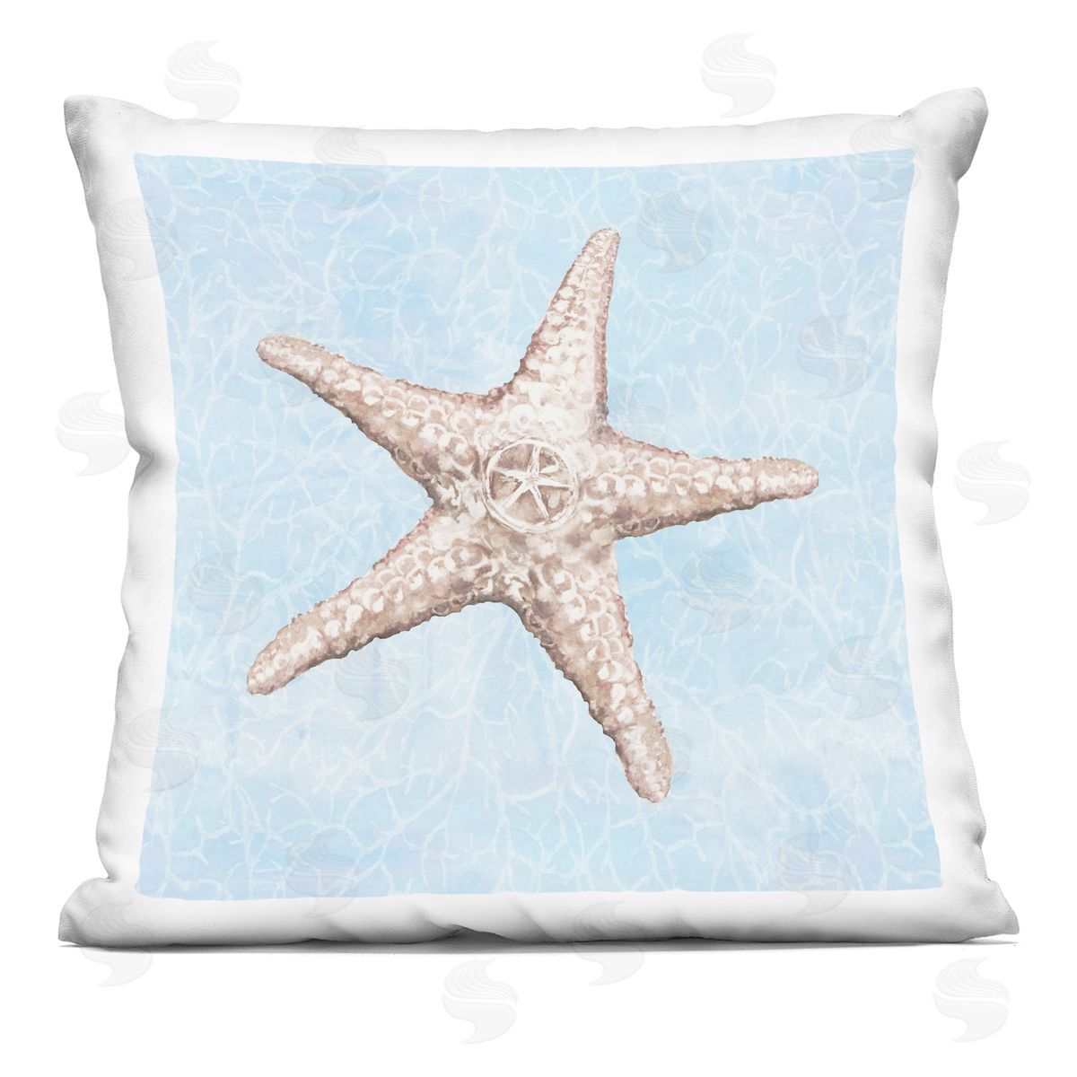 Nautical Starfish Sea Life Decorative Printed Pillow, Home Decor by Diannart