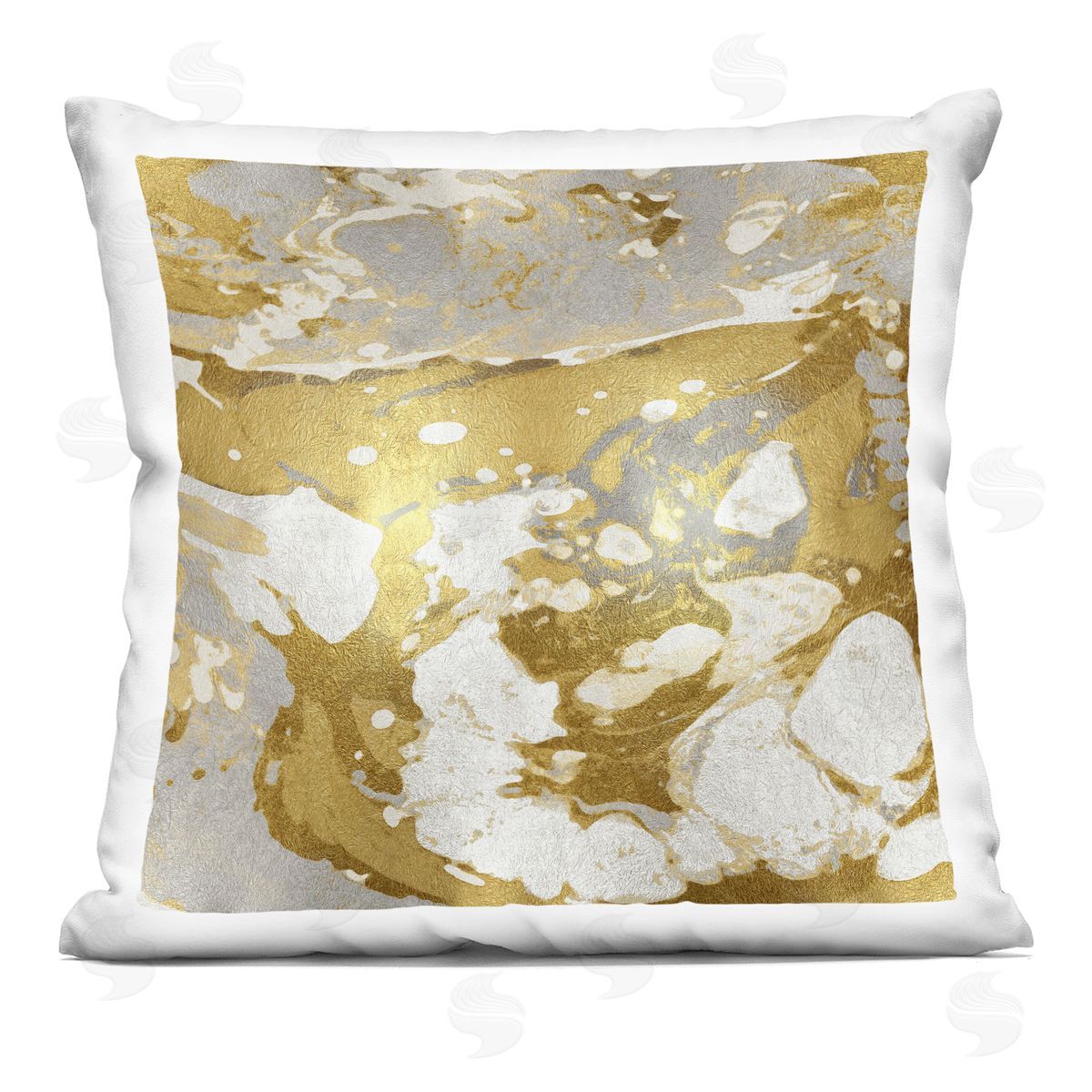 Abstract Glam Marbled Pattern Decorative Printed Pillow, Home Decor by Danielle Carson