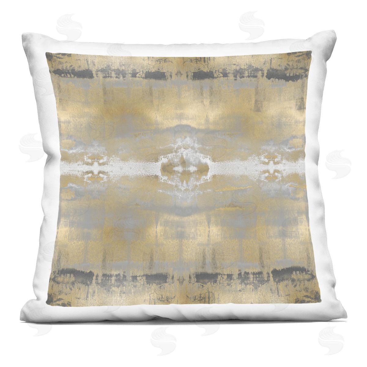 Lustrous Glam Abstract Pattern Decorative Printed Pillow, Home Decor by Ellie Roberts