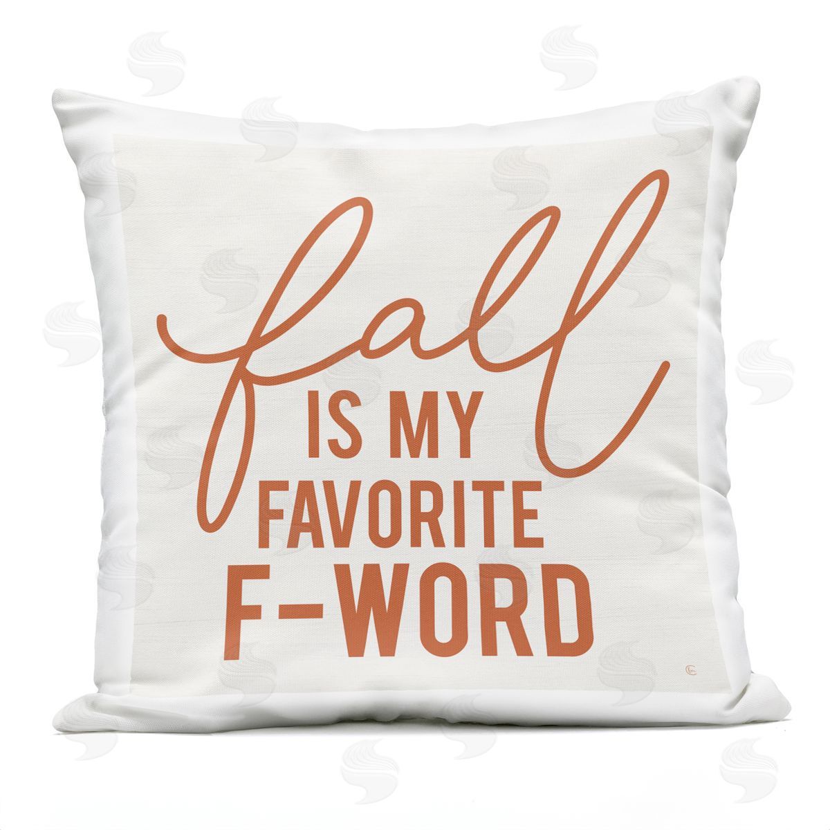 Fall My Favorite F-Word Humor Outdoor Printed Pillow, Home Decor by Fearfully Made Creations