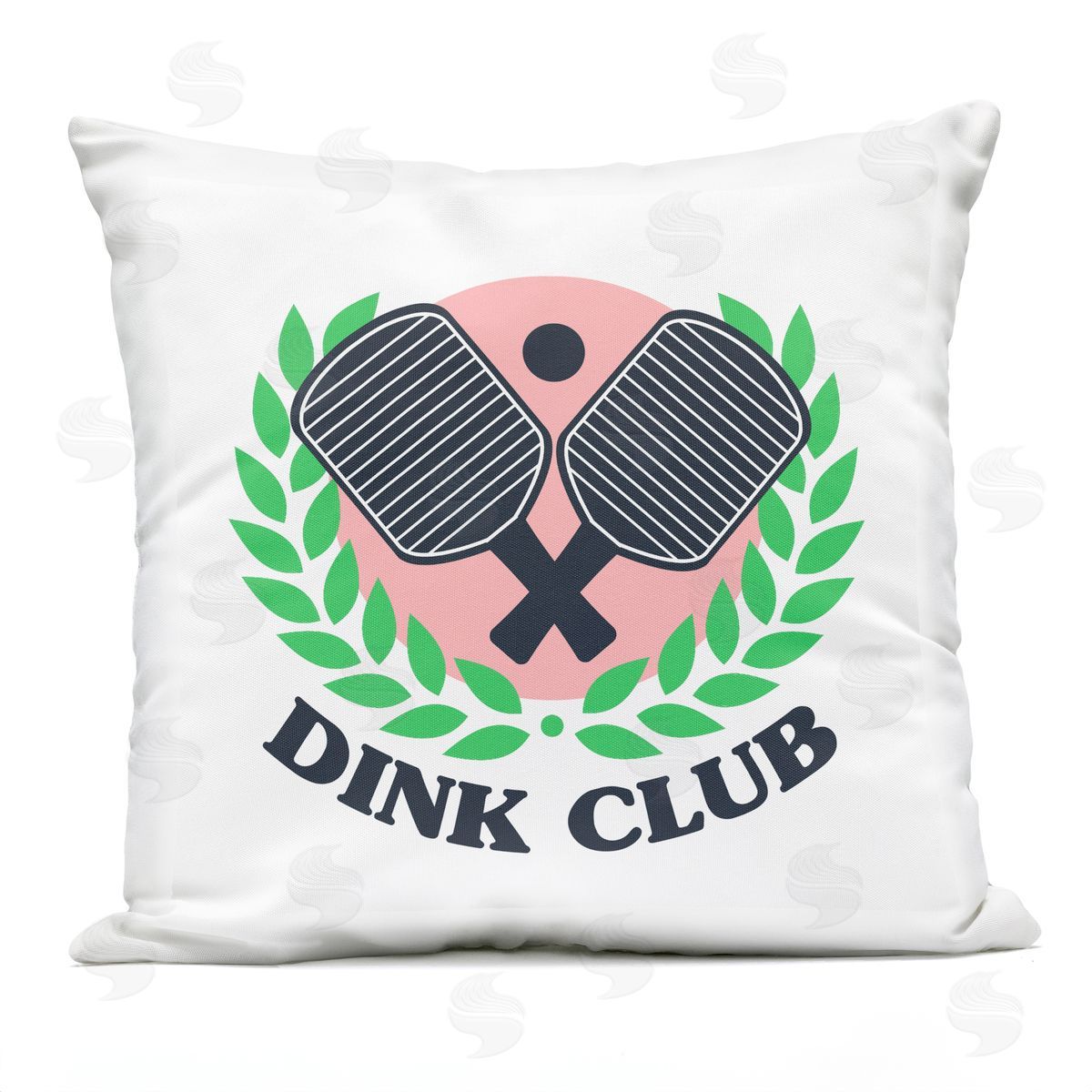 Dink Club Ping Pong Phrase Outdoor Printed Pillow, Home Decor by Stupell Studio