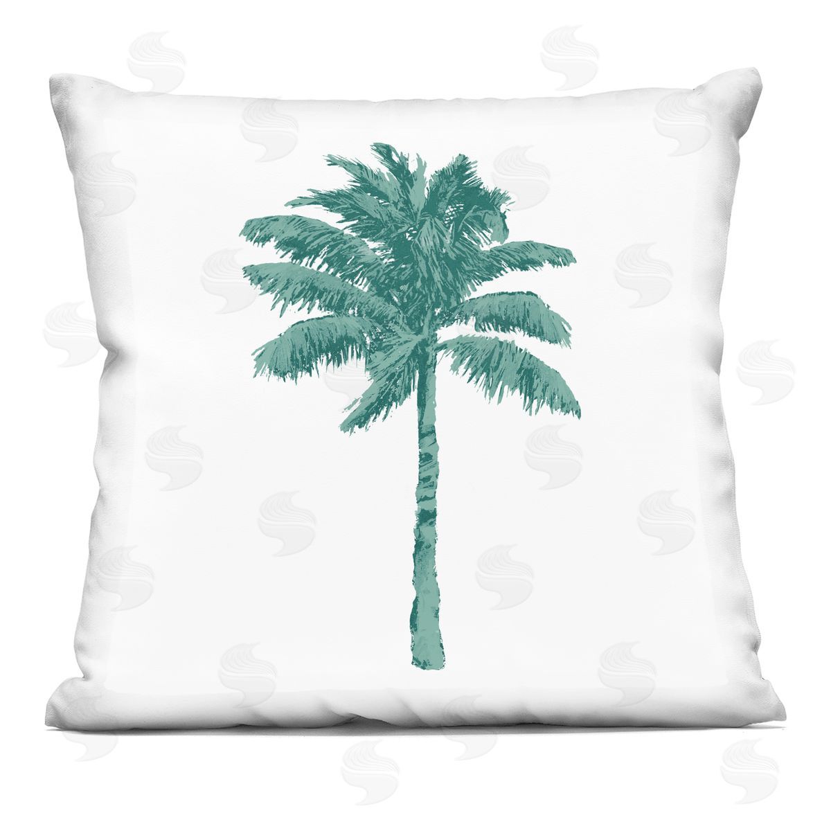 Modern Palm Trees Tropical Decorative Printed Pillow, Home Decor by Kristen Drew