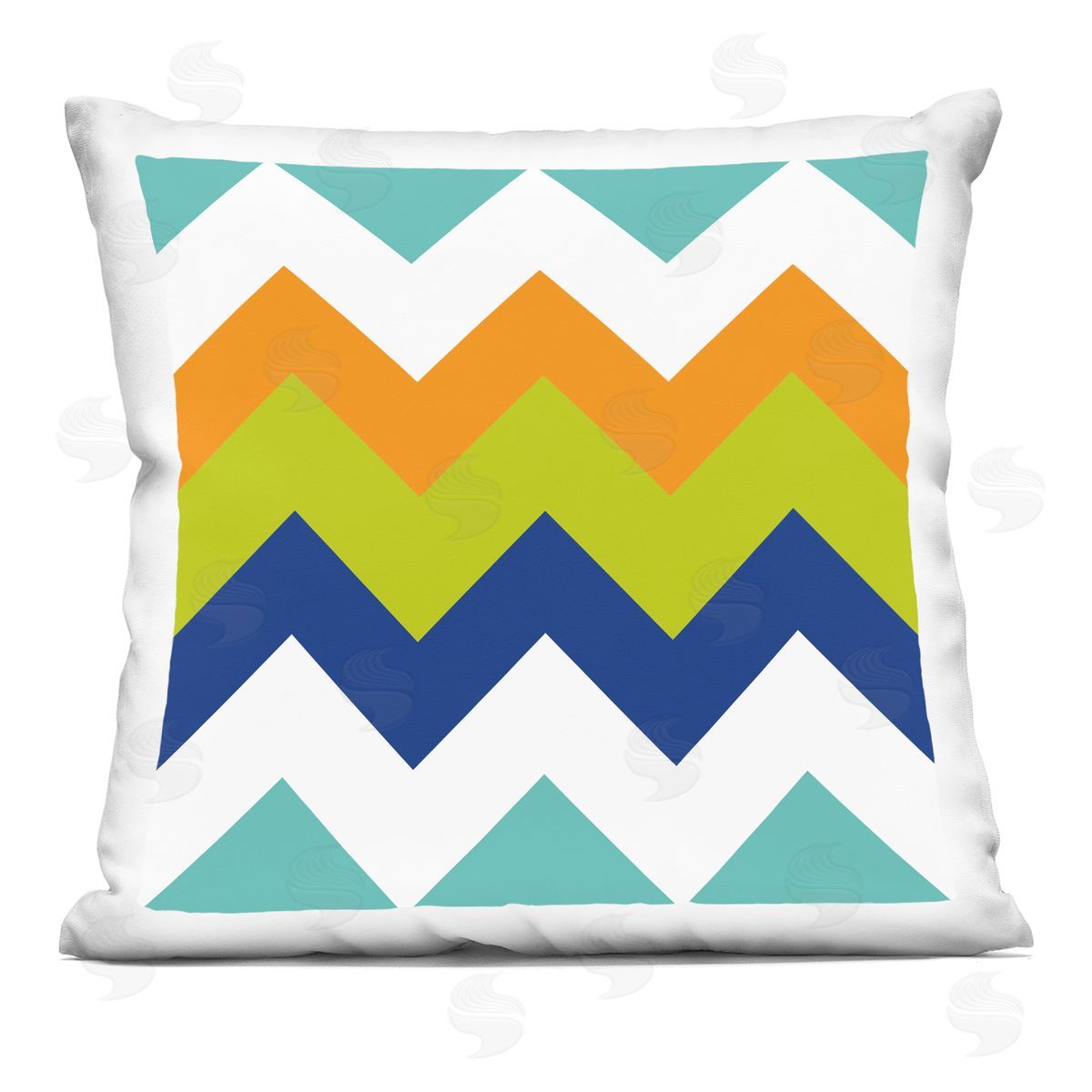 Bold Zig Zag Chevron Stripes Decorative Printed Pillow, Home Decor by Irena Orlov