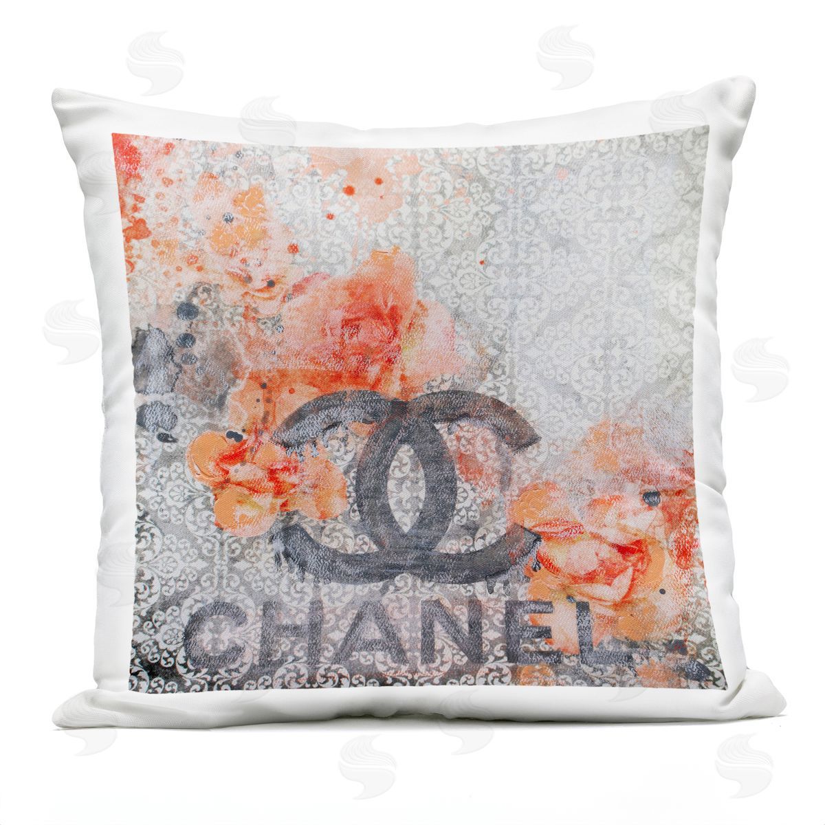 Floral Fashion Damask Pattern Outdoor Printed Pillow, Home Decor by Irena Orlov