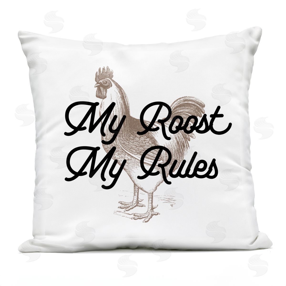 My Roost & Rules Chicken Outdoor Printed Pillow, Home Decor by Stupell Studio