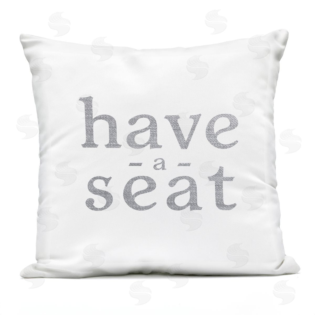 Have A Seat Casual Phrase Outdoor Printed Pillow, Home Decor by Stupell Studio