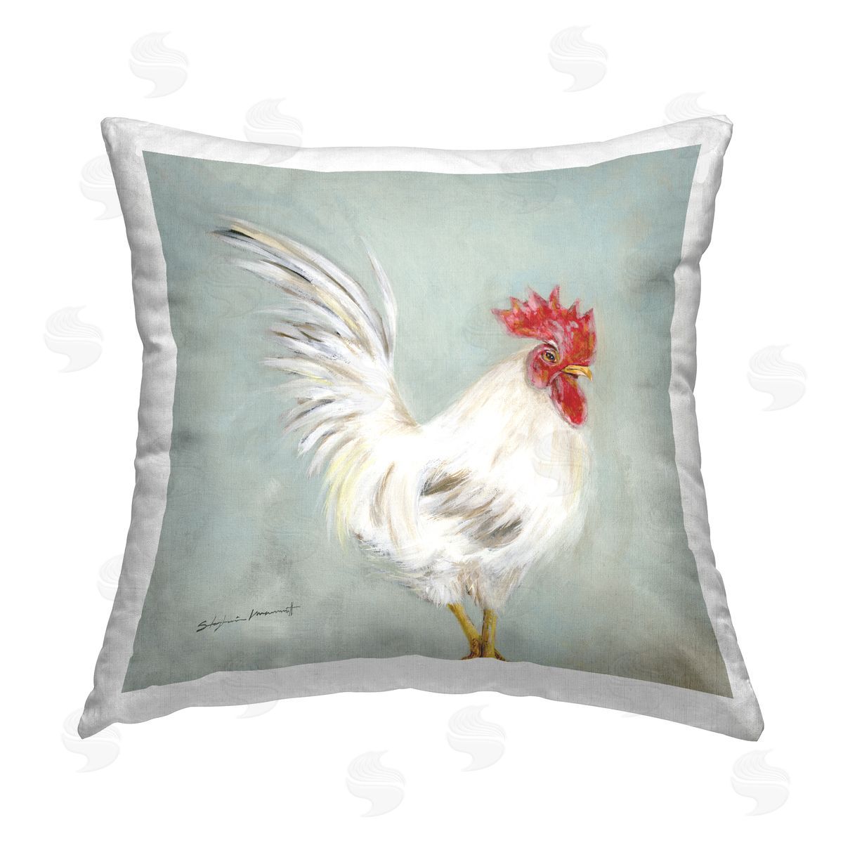 Proud Hen Country Animal Decorative Printed Pillow, Home Decor by Stephanie Workman Marrott